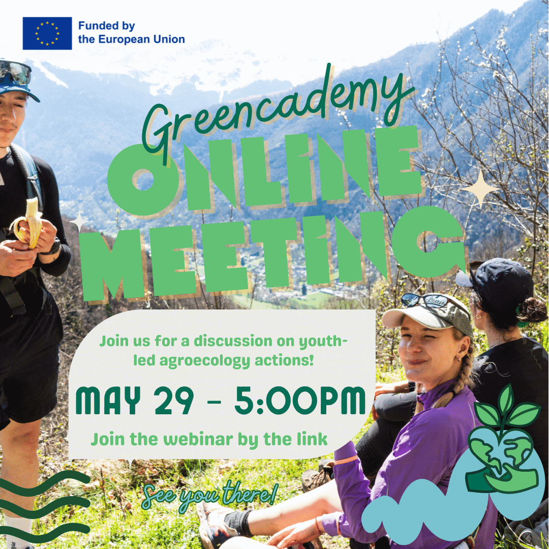 Invitation au webinaire Greencademy : actions agroécologiques menées par les jeunes